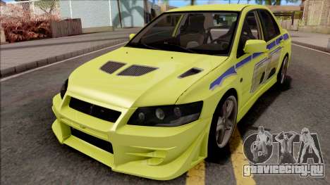 Mitsubishi Lancer Evolution VII 2002 2F2F для GTA San Andreas