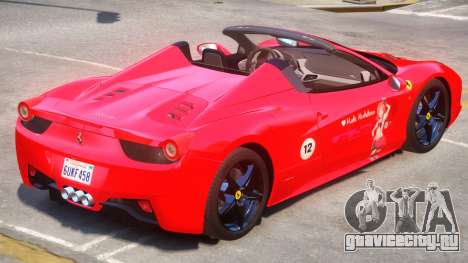 Ferrari 458 PJ для GTA 4