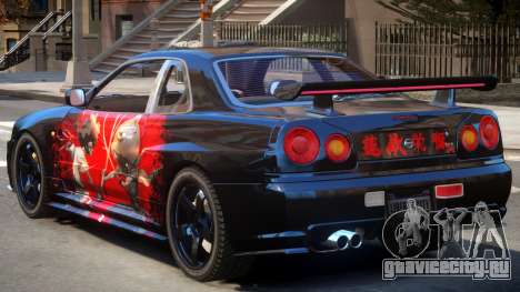 Nissan Skyline R34 V1.1 PJ для GTA 4