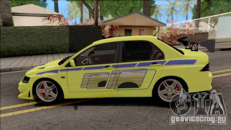 Mitsubishi Lancer Evolution VII 2002 2F2F для GTA San Andreas