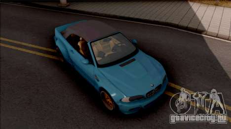 BMW M3 E46 Cabrio Widebody для GTA San Andreas