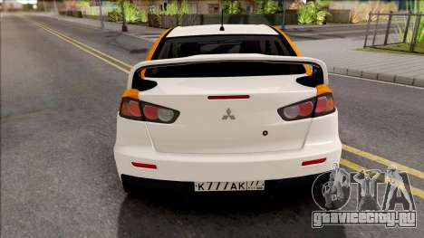 Mitsubishi Lancer Evolution 10 Yandex Drive для GTA San Andreas