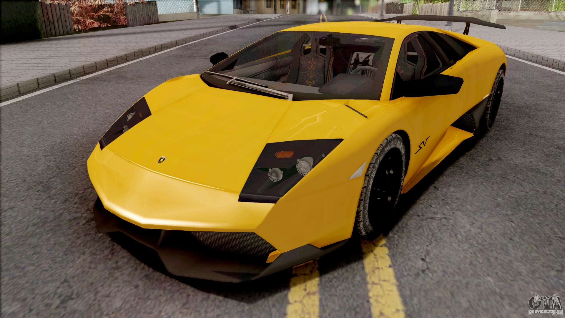 Lamborghini Murcielago LP670-4 SV Yellow для GTA San Andreas