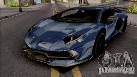 Lamborghini Aventador SVJ 2019 Blue для GTA San Andreas