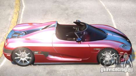 Koenigsegg CCX Roadster V1 для GTA 4