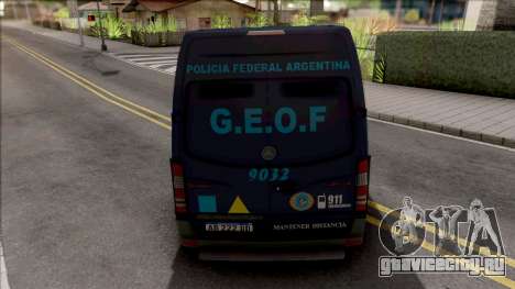 Mercedes-Benz Sprinter Policia Federal Argentina для GTA San Andreas