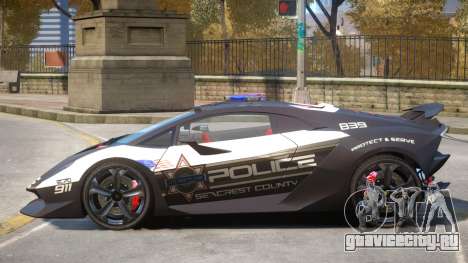 Lamborghini Sesto Police V1.1 для GTA 4