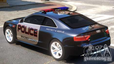 Audi S5 Police V1 для GTA 4