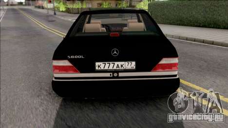 Mercedes-Benz S600L W140 Yandex Taxi Black для GTA San Andreas