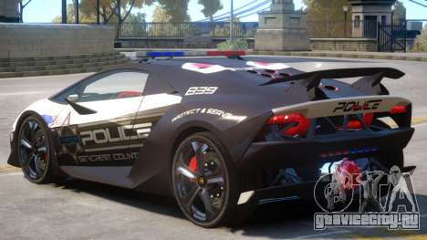 Lamborghini Sesto Police V1.1 для GTA 4