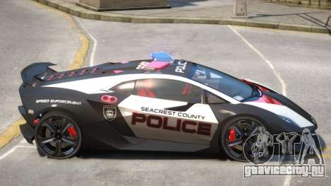 Lamborghini Sesto Police V1.2 для GTA 4