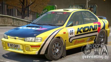 Subaru Impreza Rally Edition V1 PJ1 для GTA 4
