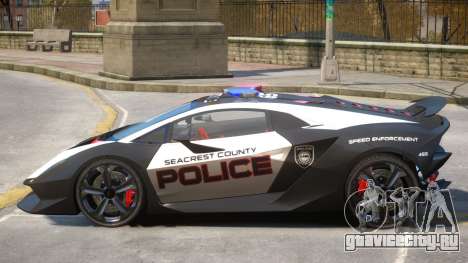 Lamborghini Sesto Police V1.2 для GTA 4