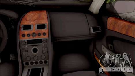 Aston Martin DB9 Full Tunable HQ Interior для GTA San Andreas