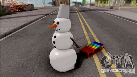 Snowman With Sled для GTA San Andreas