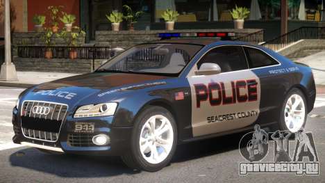 Audi S5 Police V1 для GTA 4