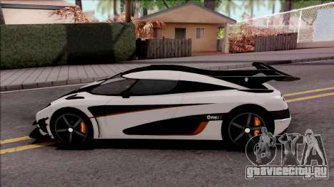 Koenigsegg One:1 2014 Lowpoly для GTA San Andreas