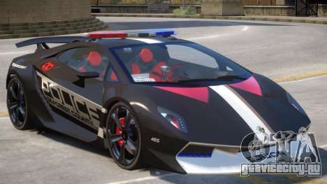 Lamborghini Sesto Police V1.3 для GTA 4