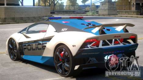 Lamborghini Sesto Police V1.4 для GTA 4