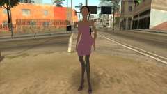 Scary woman in pink dress для GTA San Andreas