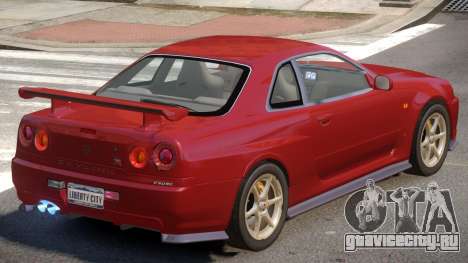 Nissan Skyline GT-R34 V1.1 для GTA 4