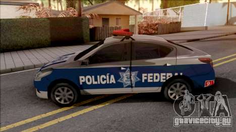Nissan Versa 2019 Policia Federal Mexicana для GTA San Andreas