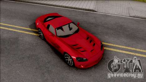 Dodge Viper SRT-10 Low Poly для GTA San Andreas