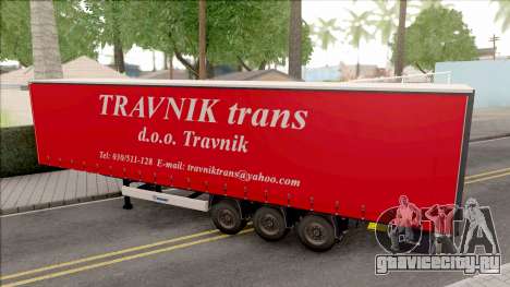 Travnik Trans Trailer для GTA San Andreas