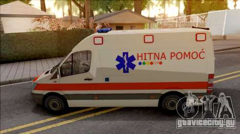 Mercedes-Benz Sprinter Ambulans Hitna Pomoc для GTA San Andreas