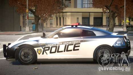 Nissan GTR Police для GTA 4