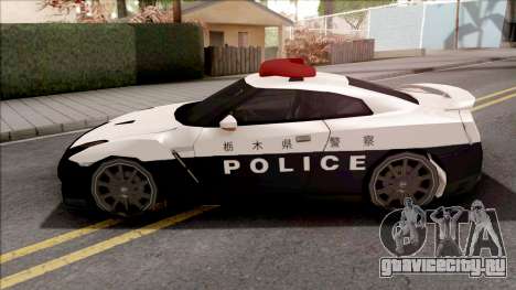 Nissan GT-R R35 2015 Patrol Car SA Style для GTA San Andreas