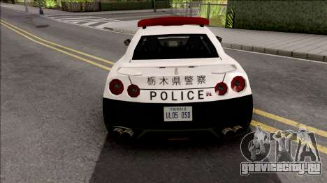 Nissan GT-R R35 2015 Patrol Car SA Style для GTA San Andreas