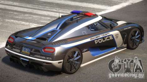 Koenigsegg Agera Police V1.1 для GTA 4