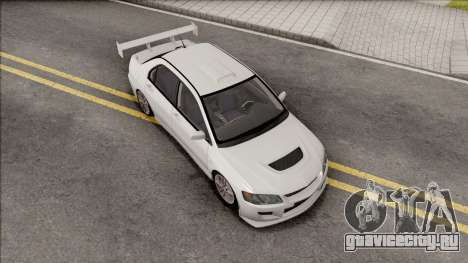Mitsubishi Lancer Evolution VIII White для GTA San Andreas