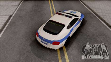 Bentley Continental GT Iranian Police v2 для GTA San Andreas