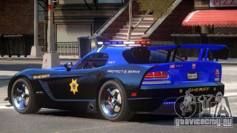 Dodge Viper SRT Police V1.0 для GTA 4