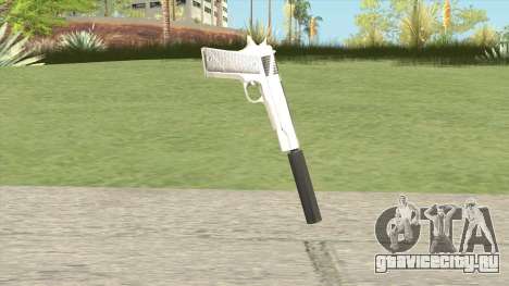Silenced Pistol (White) для GTA San Andreas