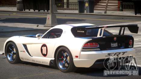 Dodge Viper SRT Spec PJ для GTA 4