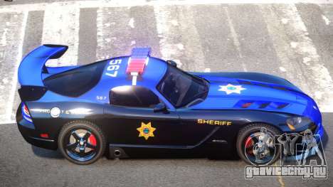 Dodge Viper SRT Police V1.0 для GTA 4