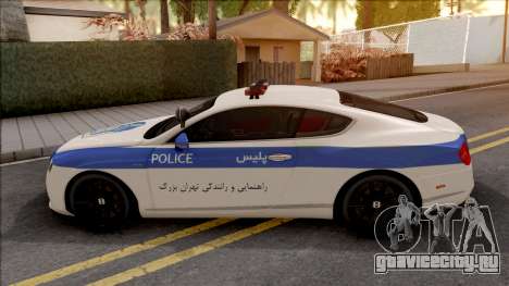 Bentley Continental GT Iranian Police v2 для GTA San Andreas