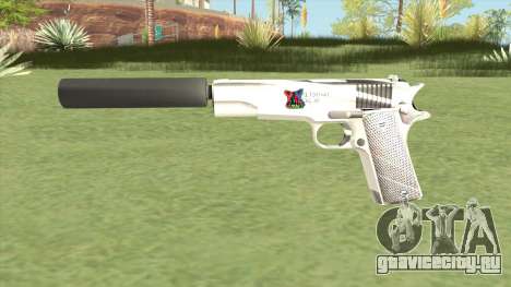 Silenced Pistol (White) для GTA San Andreas