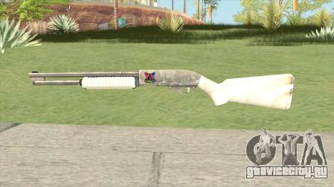 Pump Shotgun (White) для GTA San Andreas