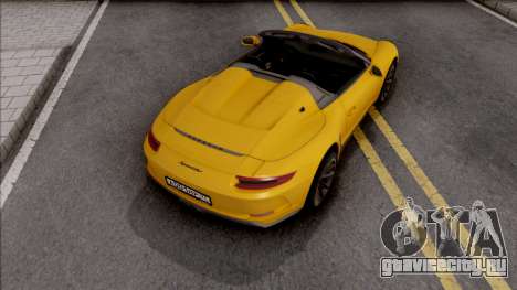 Porsche 911 Speedster 2020 для GTA San Andreas