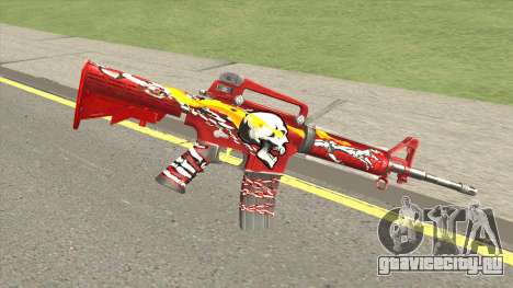 M4A1 (Flaming Skull) для GTA San Andreas