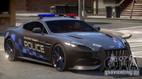 Aston Martin Vanquish Police V1.0 для GTA 4