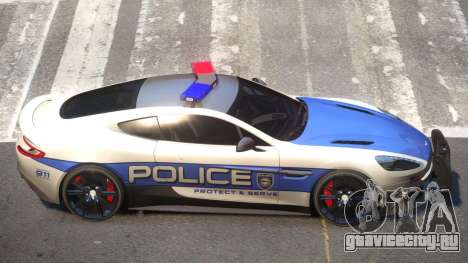 Aston Martin Vanquish Police V1.1 для GTA 4