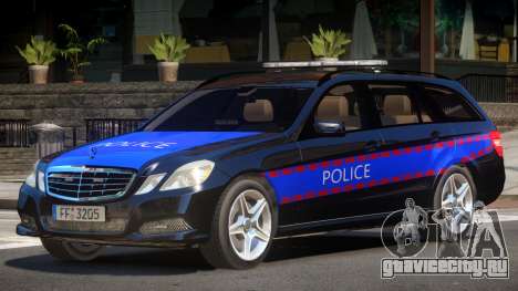 Mercedes E350 Police V1.0 для GTA 4