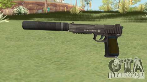 Pistol .50 GTA V (Green) Suppressor V1 для GTA San Andreas