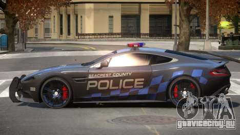 Aston Martin Vanquish Police V1.0 для GTA 4