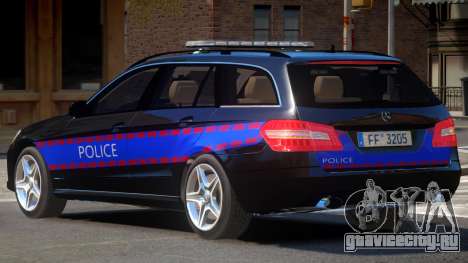 Mercedes E350 Police V1.0 для GTA 4